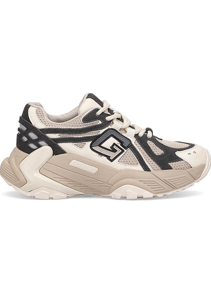 25K366 Kadın Hakiki Deri Klasik Sneaker Bej