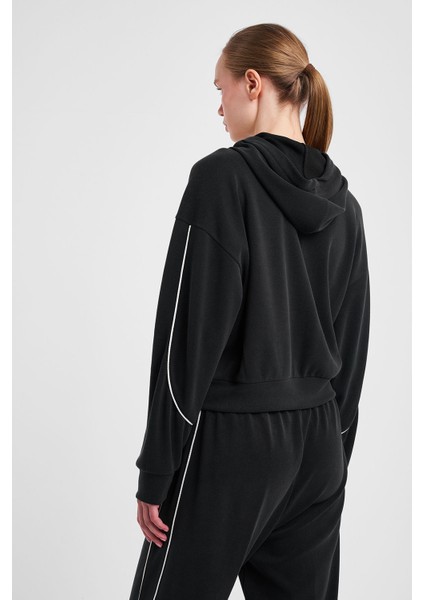 Kadın Fermuarlı Kapüşonlu Sweatshirt 25N-2113 modelleri