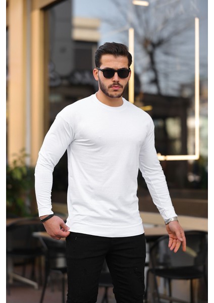 Sıfır Yaka Oversize Sweatshirt