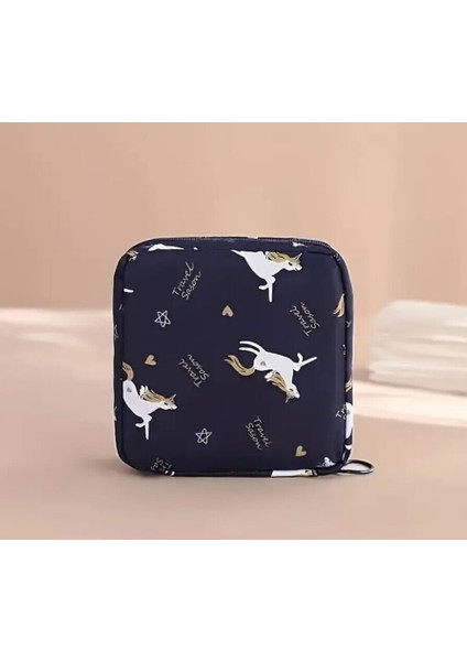 Çok Amaçlı Ped Çantası, Makyaj Çantası, Kozmetik Çantası, Toka Çantası