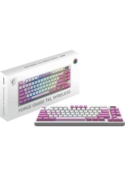Msı Forge GK600 Tkl Violet Mekanik Gamıng Klavye