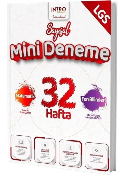 Intro 2026 8. Sınıf Lgs Sayısal 32 Hafta Mini Deneme
