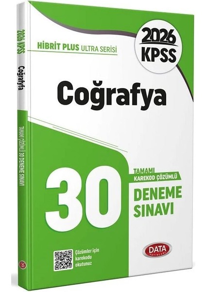Data 2026 Kpss Coğrafya Ultra 30 Deneme Çözümlü