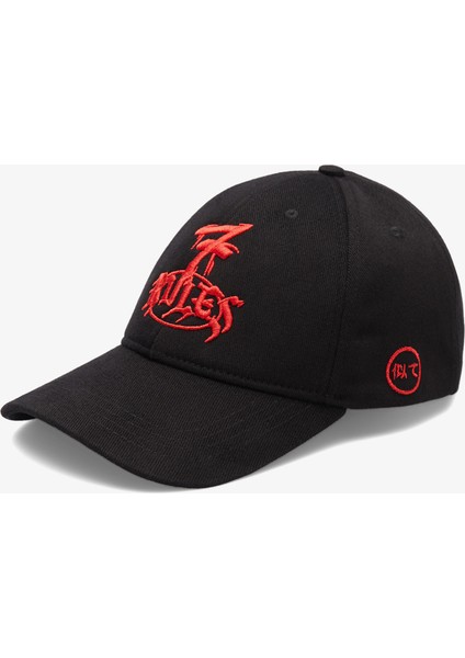 Unıted4 x Monkey Project 7 Rules Unisex Siyah Şapka.sıyah