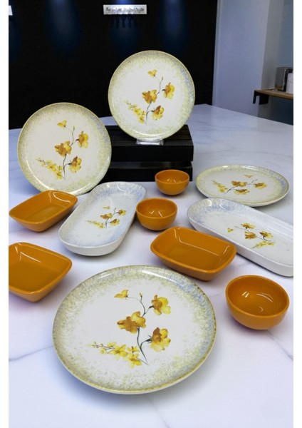 Hercai 12 Parça 4 Kişilik Kahvaltı Takımı / Kahvaltılık Sunum Seti modelleri