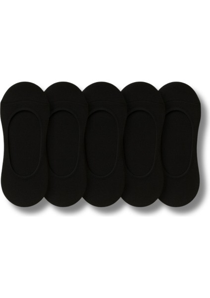 Kadın Siyah Pamuklu Babet Çorap 5’li Paket