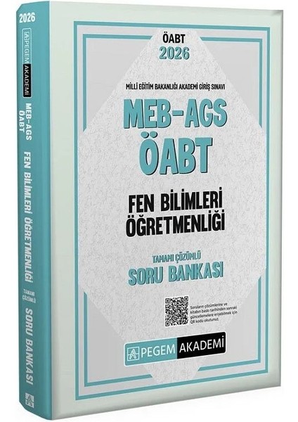 Pegem 2026 Öabt Meb-Ags Fen Bilimleri Öğretmenliği Soru Bankası Çözümlü