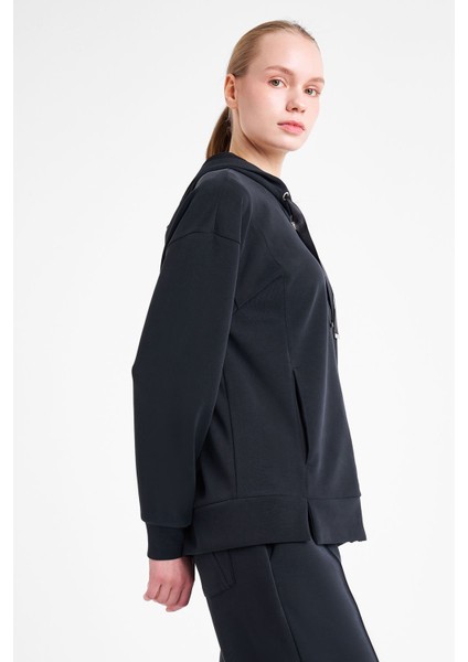 Kadın Fermuarlı Kapüşonlu Sweatshirt 25N-2103 fiyatları