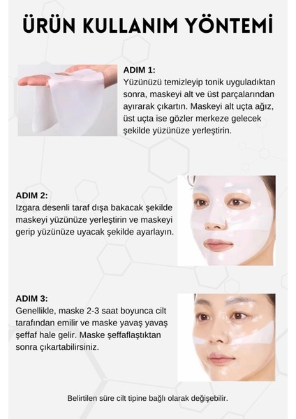 Bio Kolajen Şeffaf Kore Maskesi - Akne Karşıtı, Yatıştırıcı, Parlaklık ve Nemlendirme Etkili indirimleri