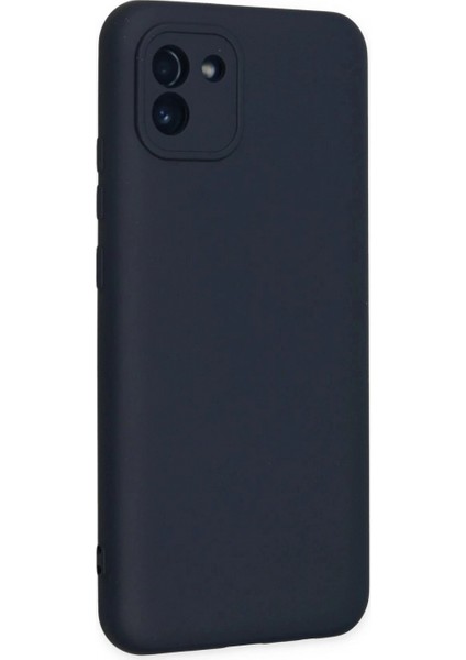 Samsung Galaxy A03 Kılıf Nano Içi Kadife Silikon - Lacivert fiyatları