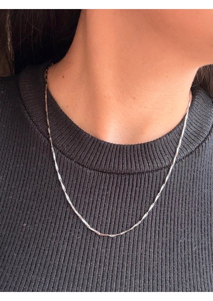 Xuping Ince Çubuk Model Silver Zincir Kolye modelleri