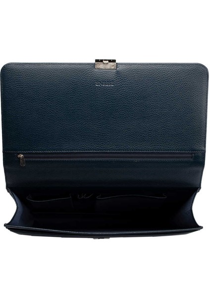 Lacivert Hakiki Deri Erkek Evrak Çantası - S1EV00021452-A38