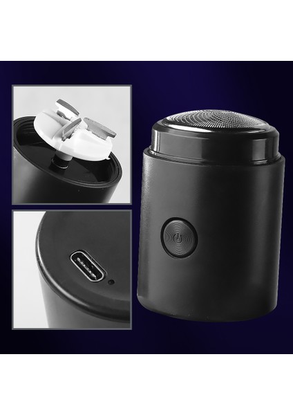 Jılılaı Mini Taşınabilir Elektrikli Bıyık Düzeltici Tıraş Makinesi 5V - JLLO51 - Siyah