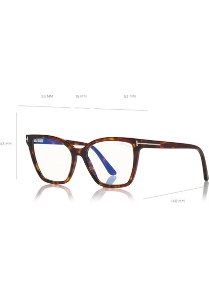 Ft 5641-B 054 53 Tom Ford Çift Klipsli (Clip-On) Güneş Gözlüğü indirimleri