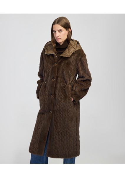 Dokulu Teknik Kumaş Mix Kaban IW6250008045014 fiyatları