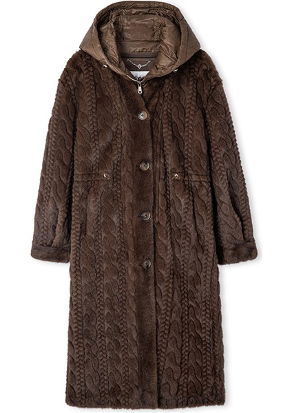 Dokulu Teknik Kumaş Mix Kaban IW6250008045014 indirimleri