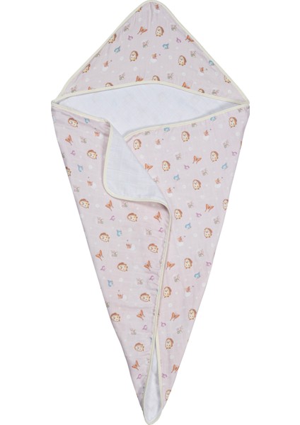 %100 Pamuk Muslin Kurulanma Örtüsü – 4 Katlı 80X80 cm Büyülü Bahçe Koleksiyonu