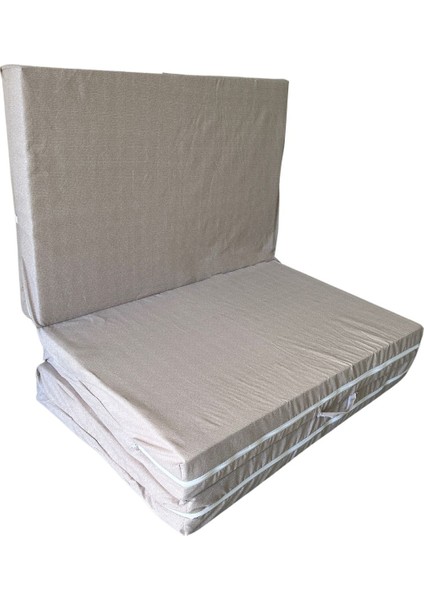 Katlanır Yer Yatağı ve Tek Kişilik Sünger Katlanır Minder Yatak 90X190X10 Cm-Krem fiyatları