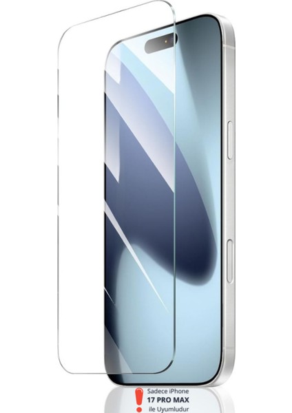 iPhone 17 Pro Max Uyumlu Hd+ 0,26MM 9h Temperli Cam Ekran Koruyucu
