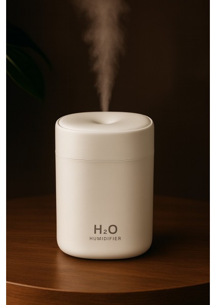 LED Işıklı Mini Taşınabilir Oda Hava Nemlendirici & Buhar Makinesi H2O modelleri