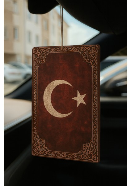 Türk Bayrağı ve Göktürk Türk Kurt - Ikili Oto Kokusu - Dekoratif Araç Kokusu ve Aksesuarı fiyatları