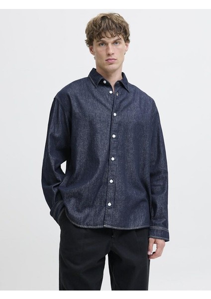 Jack Jones Norrebro Denim Loose Fit Erkek Jean Gömlek 12282775