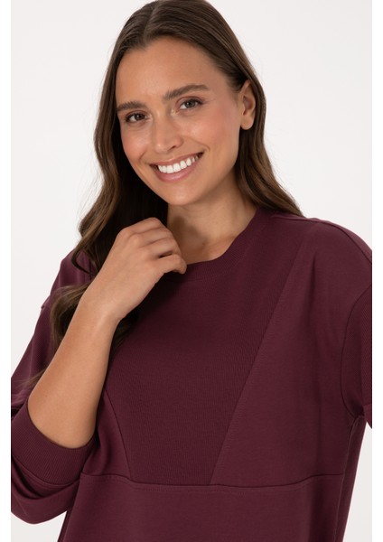 Kadın Plum Sweatshirt 50314170-VR177 fiyatları