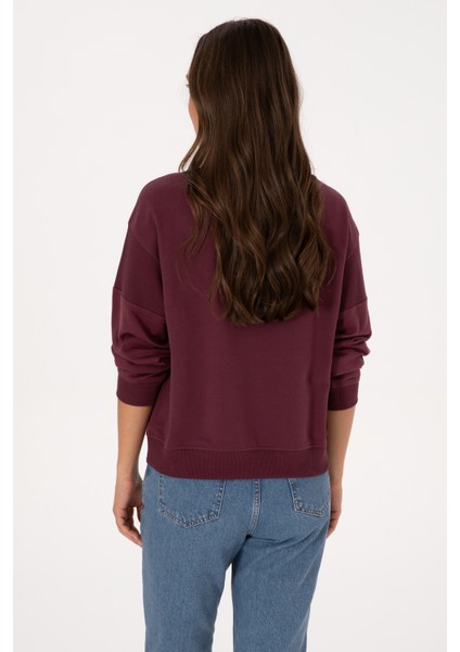 Kadın Plum Sweatshirt 50314170-VR177 indirimleri
