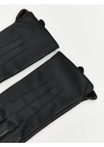 Deri Görünümlü Kadın Eldiven (W5) fiyatları