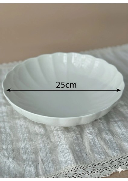 Bone Luz Serisi Krem 25 cm Salata Kasesi Tekli fiyatları