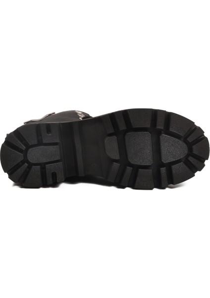 Siyah Zümrüt Bağcıklı Fermuarlı Kaymaz Kadın Bot 514531 Z indirimleri