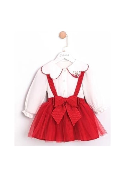Kız Bebek Çocuk Tütülü Yılbaşı Elbise Takımı CMN-3750