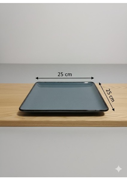 Moderna 25 cm Kare Kayık Servis Sunum Kahvaltı Tabağı modelleri