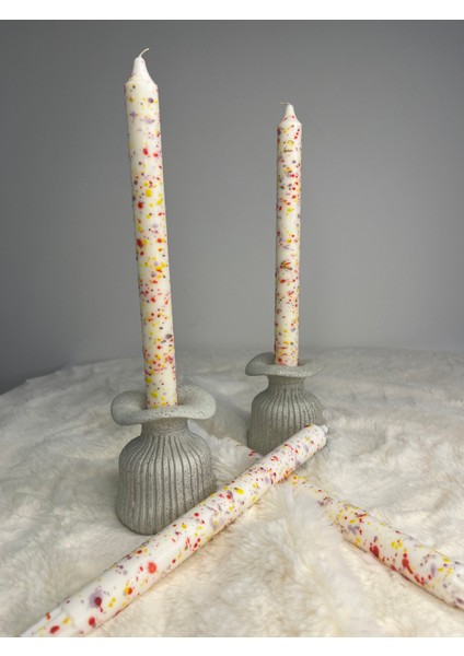 Renkli Şamdan Mum (Tek Ürün Fiyatıdır )