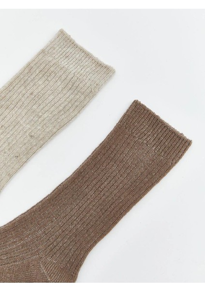 Kadın Düz Soket Çorap 2'li (W5) fiyatları