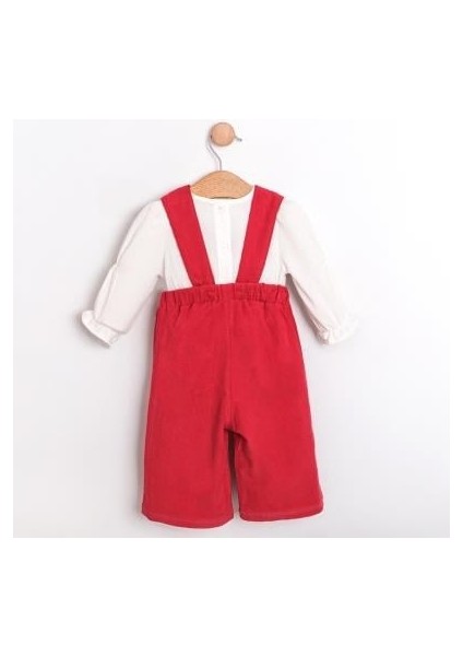 Kız Bebek Gömlekli Pantolonlu Tulum Takımı CMN-3754
