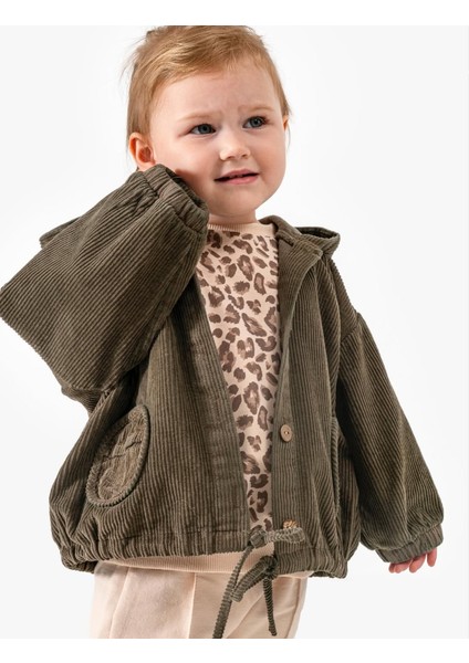 Kız Bebek Leopar Desenli 3'lü Takım NOY-9329 fırsatları