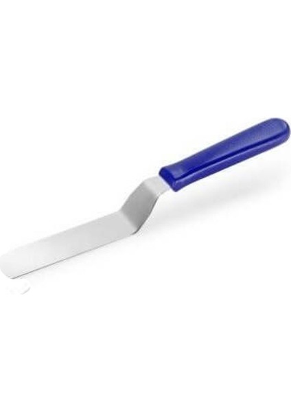 Eğik Pasta Sıvama Spatulası Oval Uçlu B10 15 cm