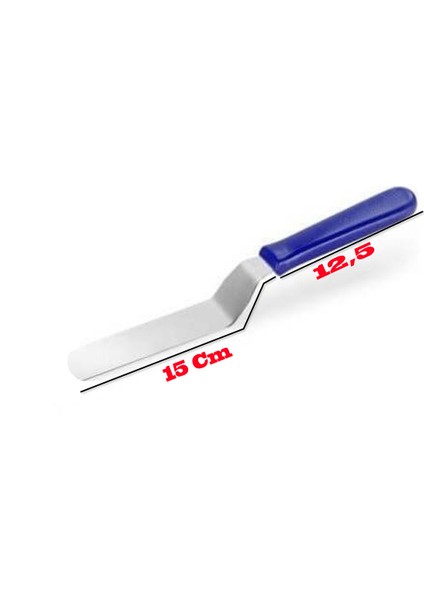 Eğik Pasta Sıvama Spatulası Oval Uçlu B10 15 cm fiyatları