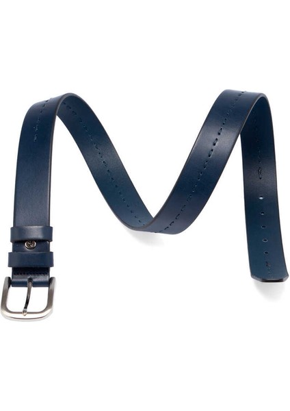 Lacivert Hakiki Deri Erkek Kemer - S1EK00000313-F1M fırsatları