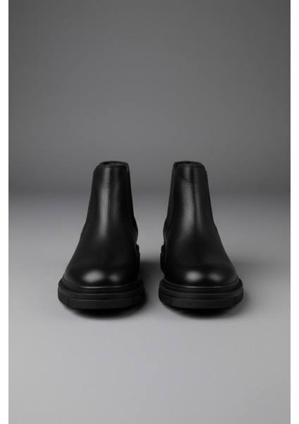 Hard Hakiki Deri Kalın Taban Erkek Kışlık Chelsea Bot modelleri