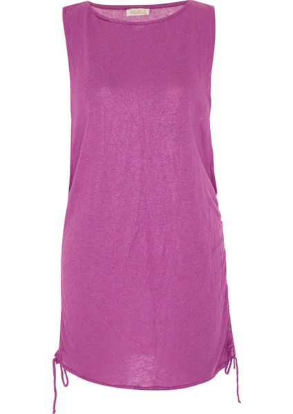 Lurex Mürdüm Sürgülü Tunik