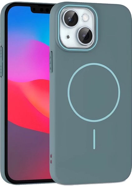 Zengezur Joko Iphone 15 Plus Broş Magsafe Kapak - Turkuaz