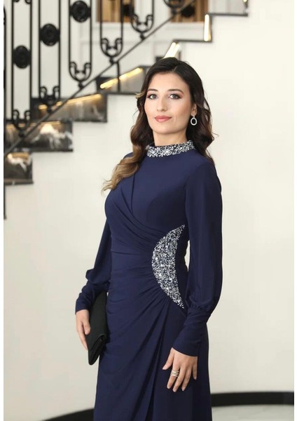 Lale Taşlı Tesettür Abiye Elbise fiyatları