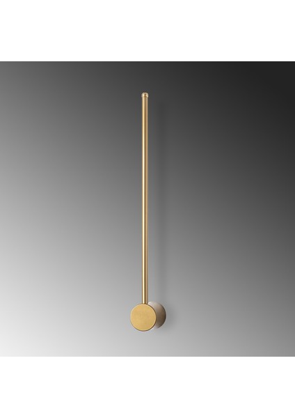 Modern Led'li Çubuk Aplik Parlak Gold, Tekli LED Duvar Aplik Aydınlatma 3000K Sarı Işık SWORD-13483