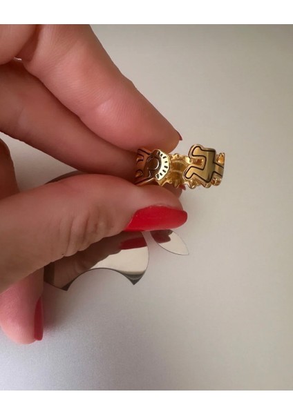 Keith Haring Dalgalı Figür Açık Halka Yüzük fiyatları