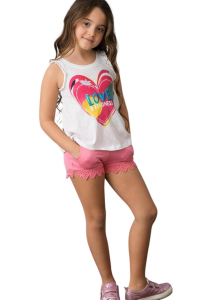 Kız Çocuk Örme Capri Bermuda