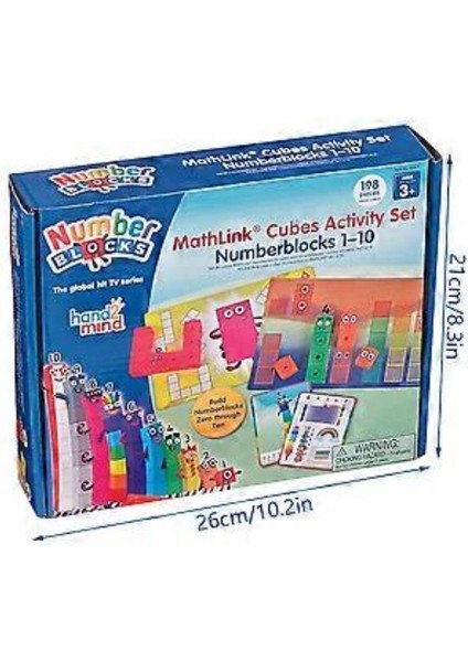 Mathlink Küpleri Bloğu 1-10 Aktivite Seti Plastik Zeka Bulmaca Oyuncak Ebeveyn-Çocuk Etkileşimli Oyuncaklam