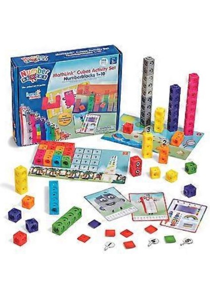 Mathlink Küpleri Bloğu 1-10 Aktivite Seti Plastik Zeka Bulmaca Oyuncak Ebeveyn-Çocuk Etkileşimli Oyuncaklam modelleri