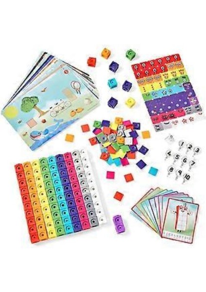 Mathlink Küpleri Bloğu 1-10 Aktivite Seti Plastik Zeka Bulmaca Oyuncak Ebeveyn-Çocuk Etkileşimli Oyuncaklam fırsatları